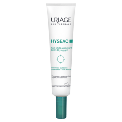 Uriage Hyseac SOS Подсушаващ гел за лице за мазна кожа склонна към несъвършенства, белези и акне x15 мл