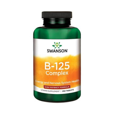 SWANSON Vitamin B-125 Complex - High Potency / 250 Tabs.