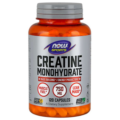 Now Sports - Creatine Monohydrate / Креатин Монохидрат 750 Мг - 120 Капсули